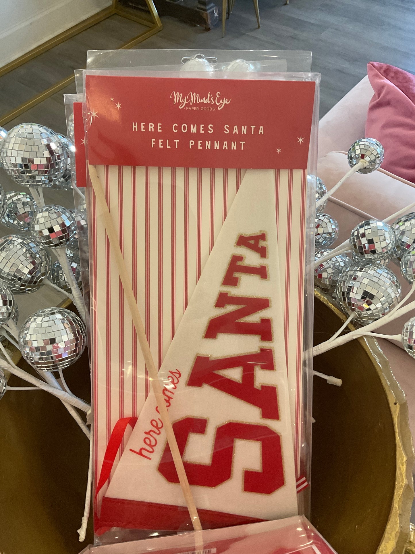 Santa Felt Pennant Flag