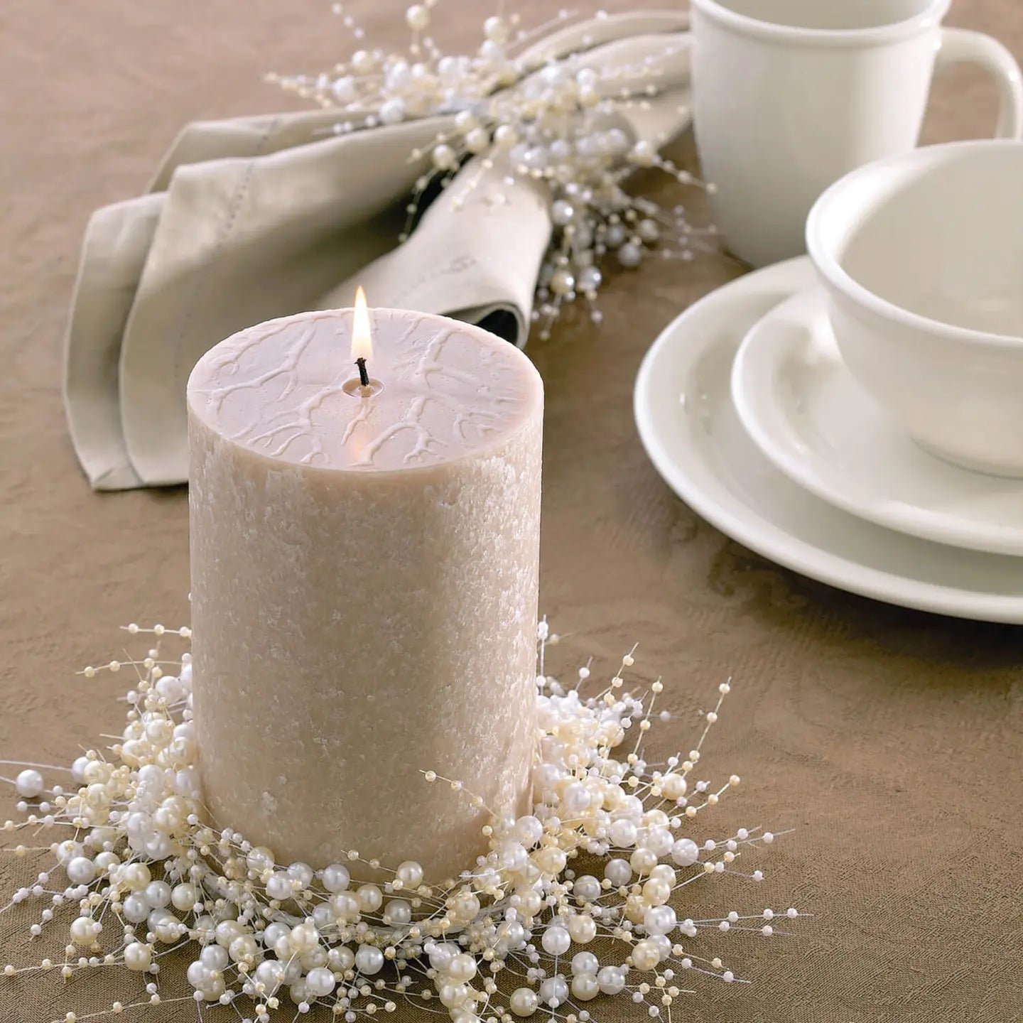 4" Pearl Bead Accent Ring