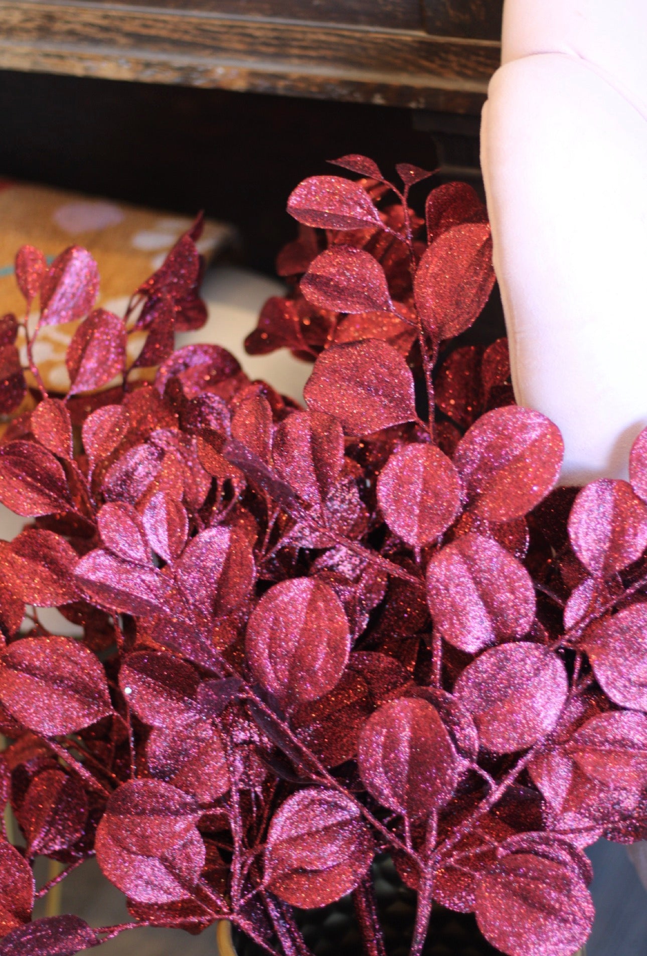 Burgundy dogwood sprays 