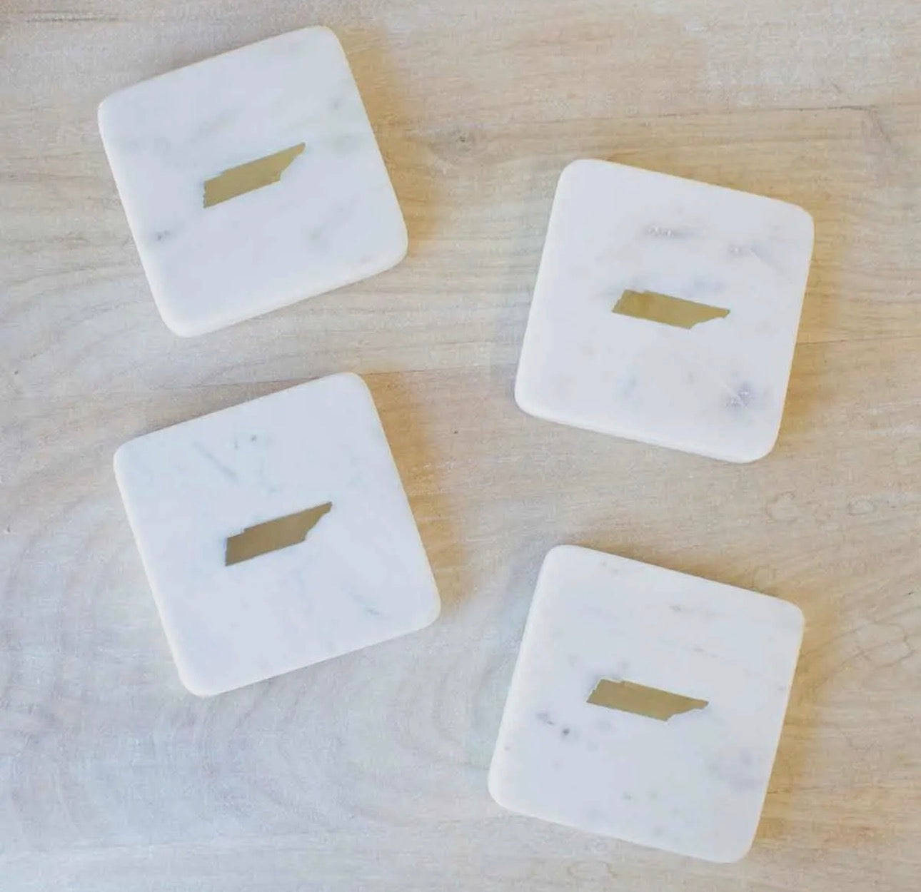 TN Marble Coasters Set of 4