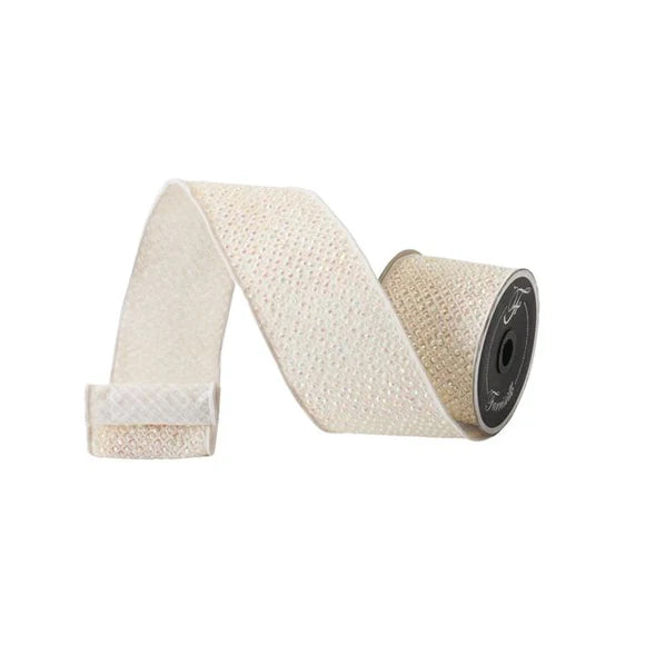 Champagne Luxe Iridescent Ribbon | 3” x 5YD