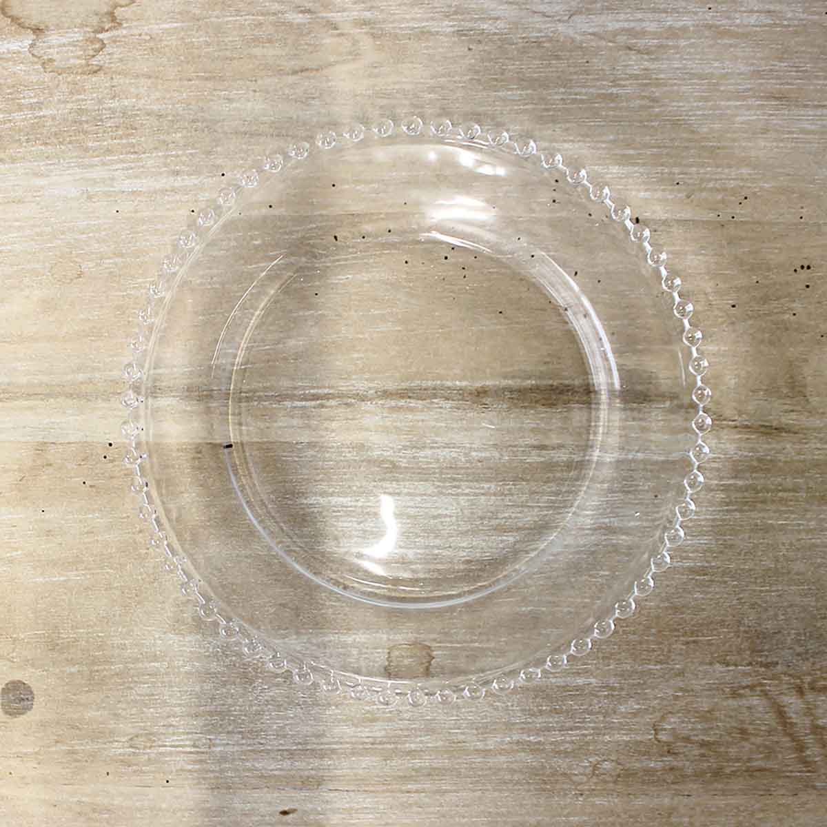 Glass Beaded Salad Plate