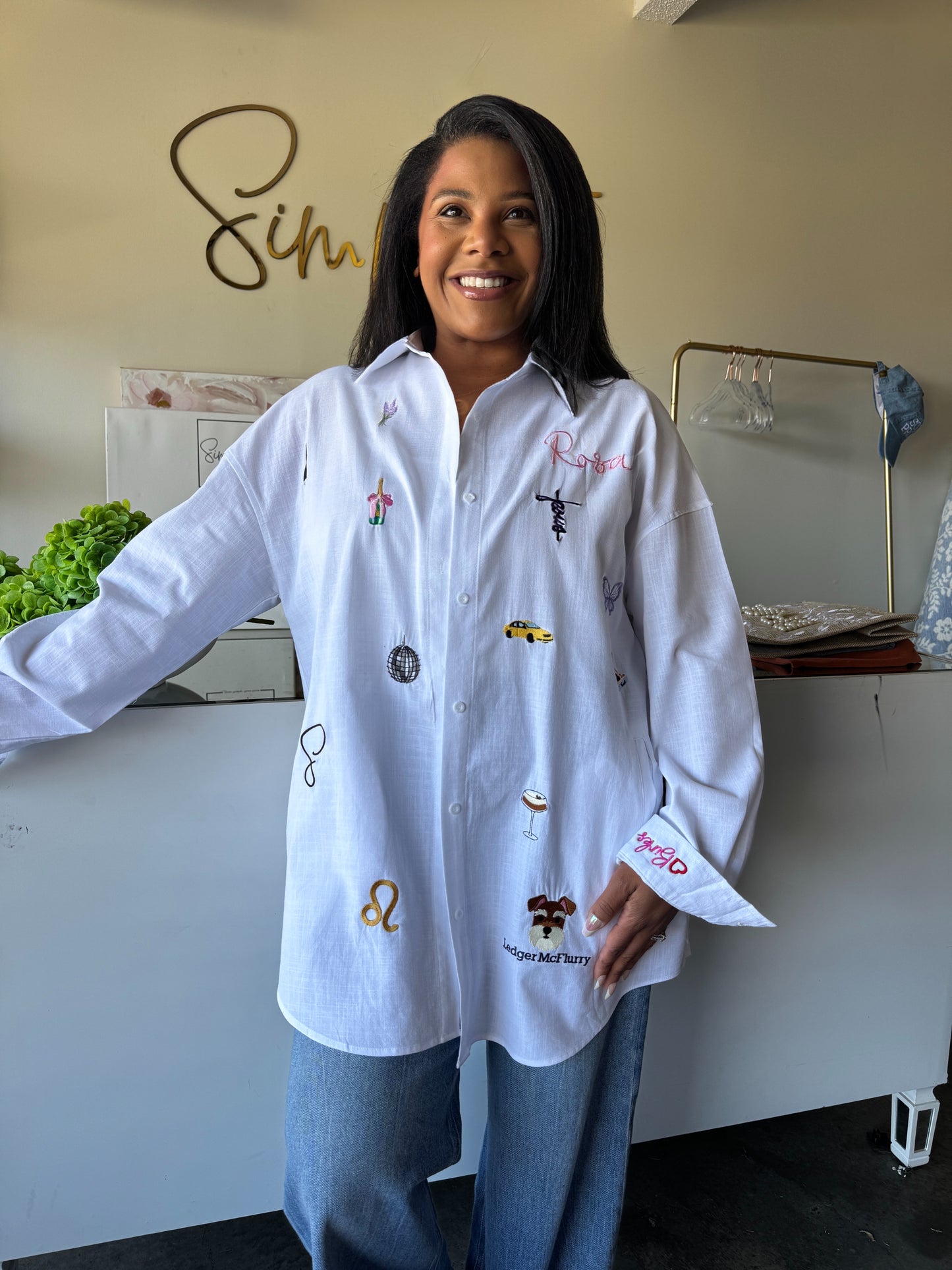 Custom “Favorite Things” Embroidered Shirt