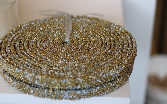 Gold & Silver Season's Sparkle Beaded Garland