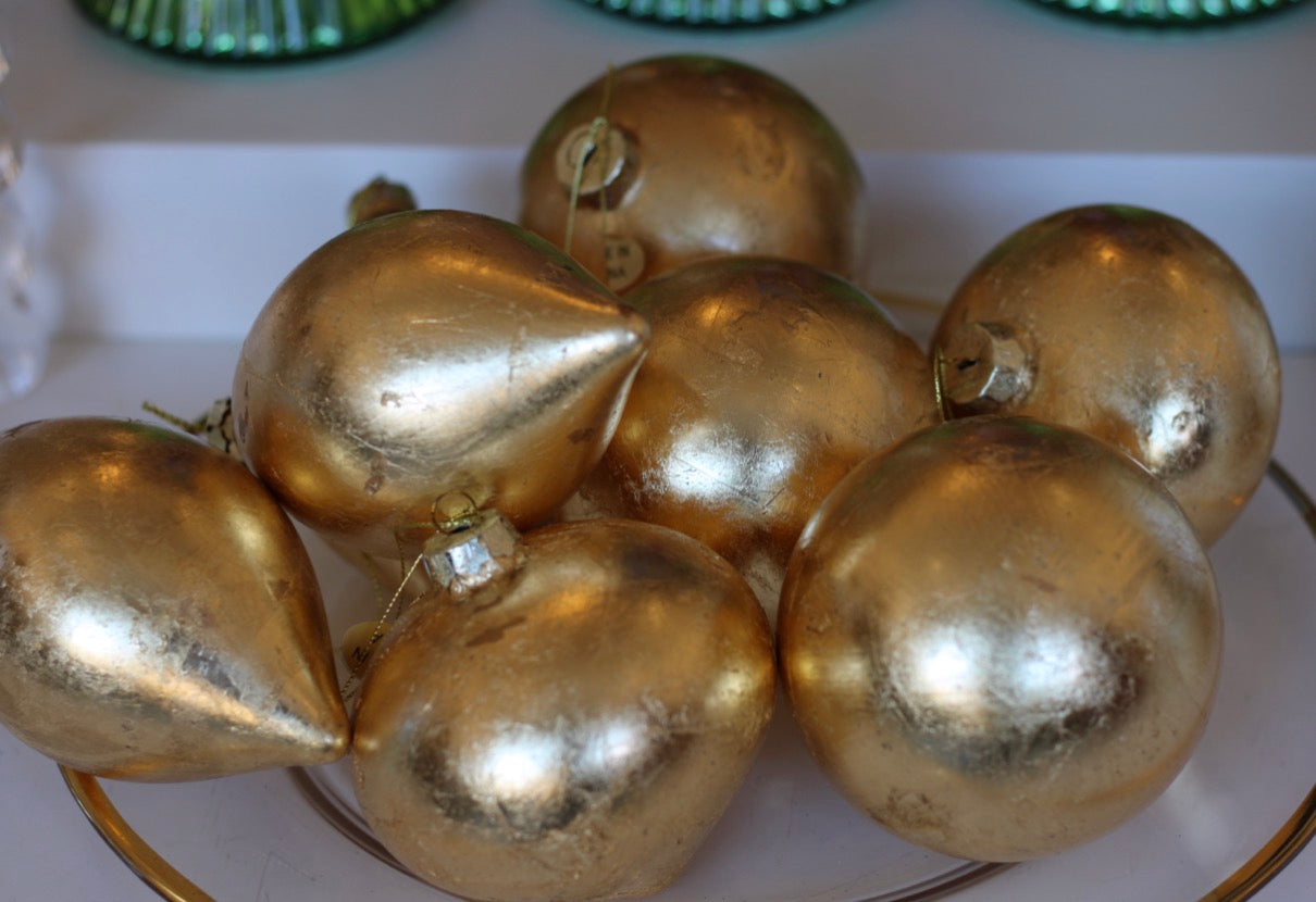 4" Gold Leaf Ornament