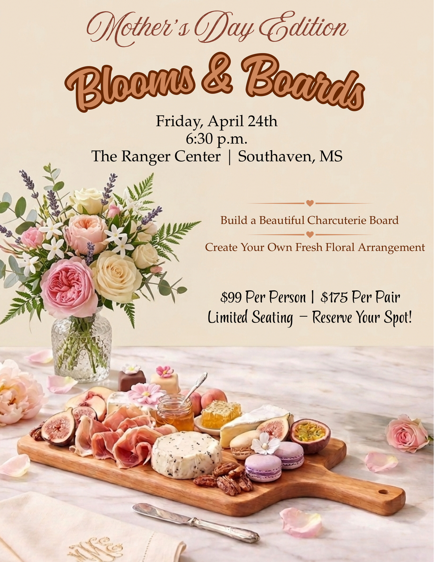 Blooms & Boards | Mother’s Day Edition