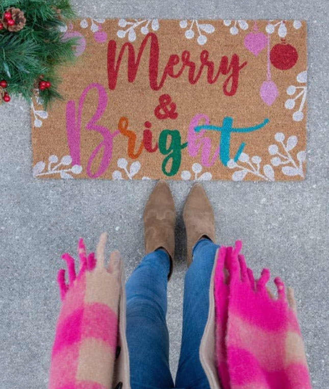 Merry + Bright DoorMat