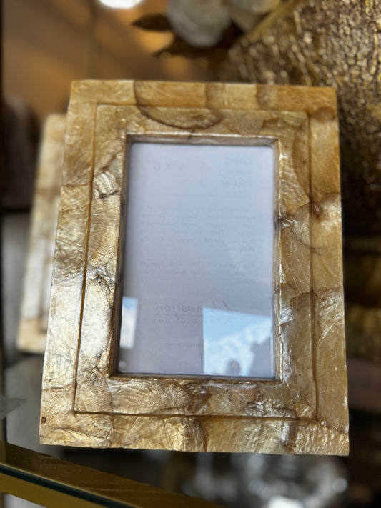 Golden Glow Capiz Frame