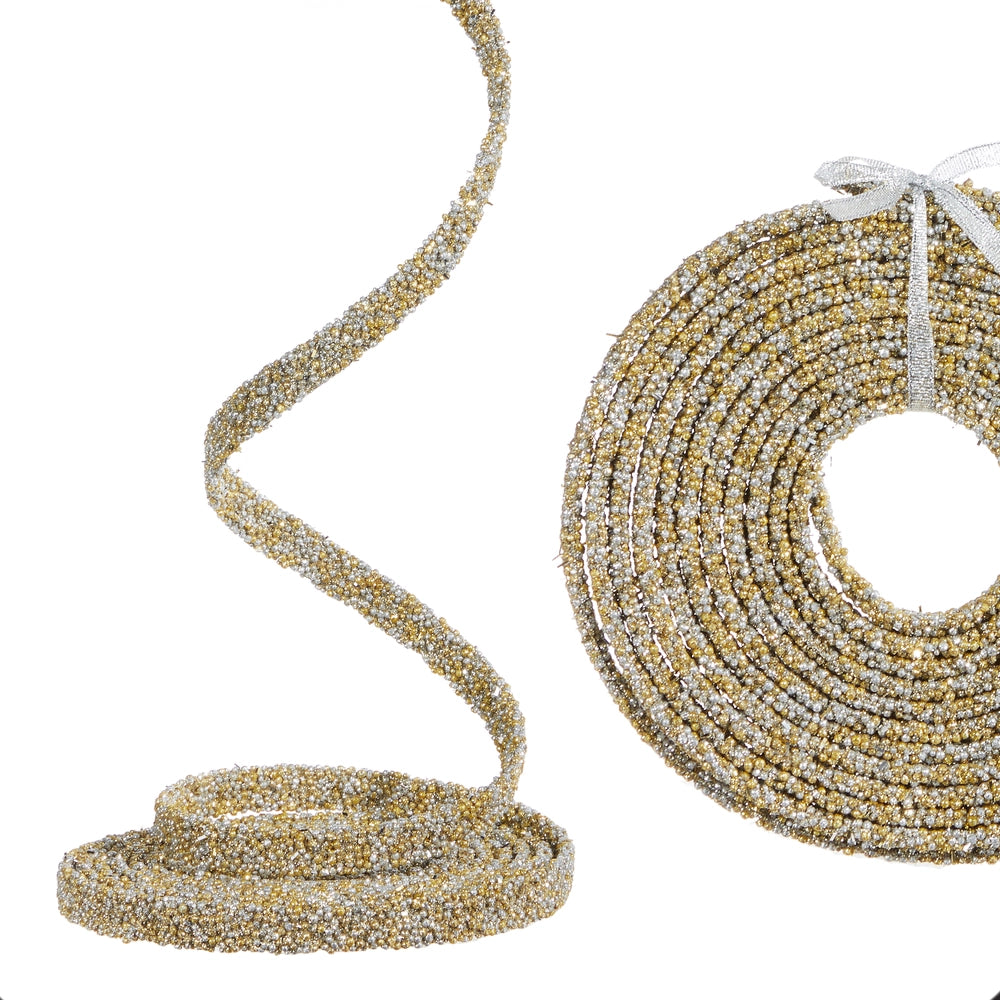 Gold & Silver Season's Sparkle Beaded Garland