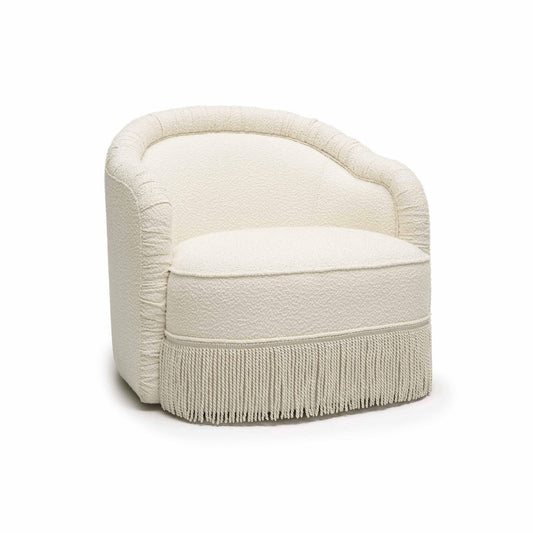 Pamela Boucle Tassel Lounge Chair