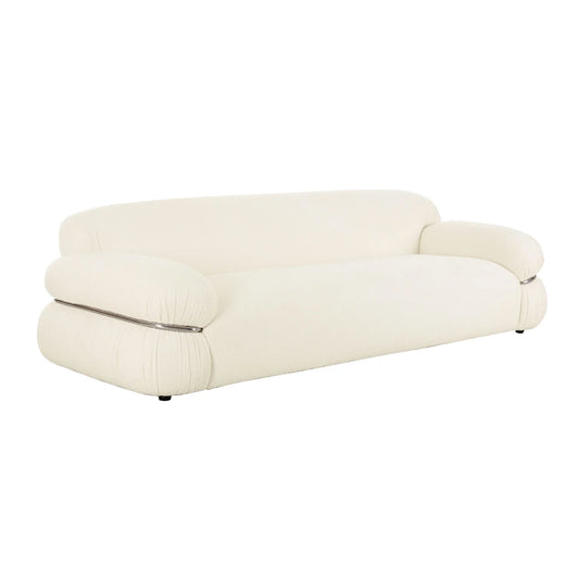 Leyla Cream Boucle Sofa