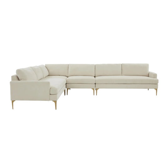 Serena Velvet Large L-Sectional