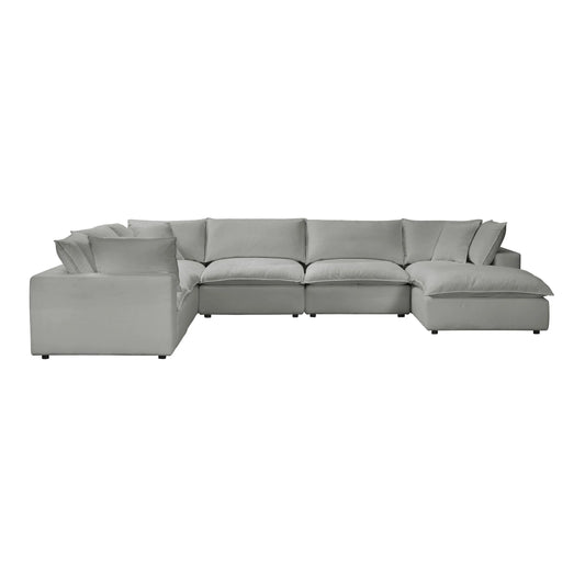 Cali Performance Fabric Modular 7-Piece Large Chaise Sectional