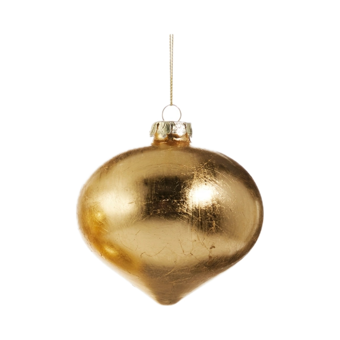 4" Gold Leaf Ornament