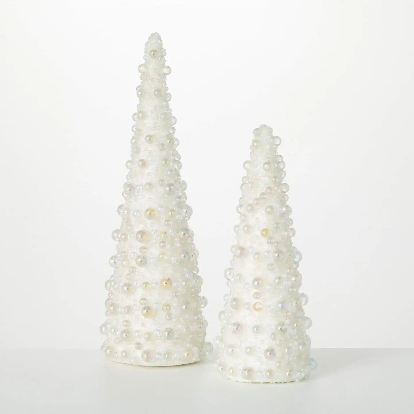 Beaded Tree Cone Set of 2