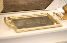 Load image into Gallery viewer, Gold Bamboo Vanity Tray
