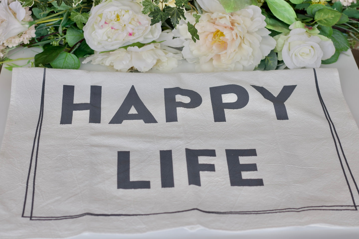 Tea Towel - Happy Wife Happy Life
